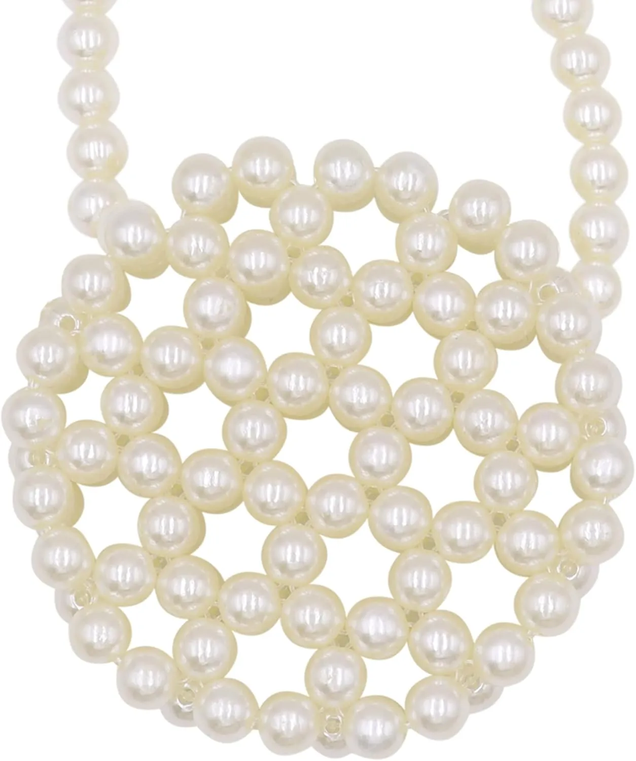 Girls White Beaded Pearl Handbag Purse Vintage Pearl Clutch Pearl Bag Pearl Wrislet Mini Evening Bag for Party Wedding