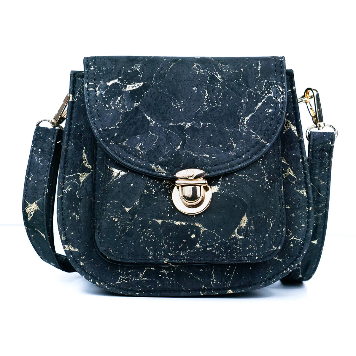 Golden Accents Cork Crossbody Bag for Women BAG-2282