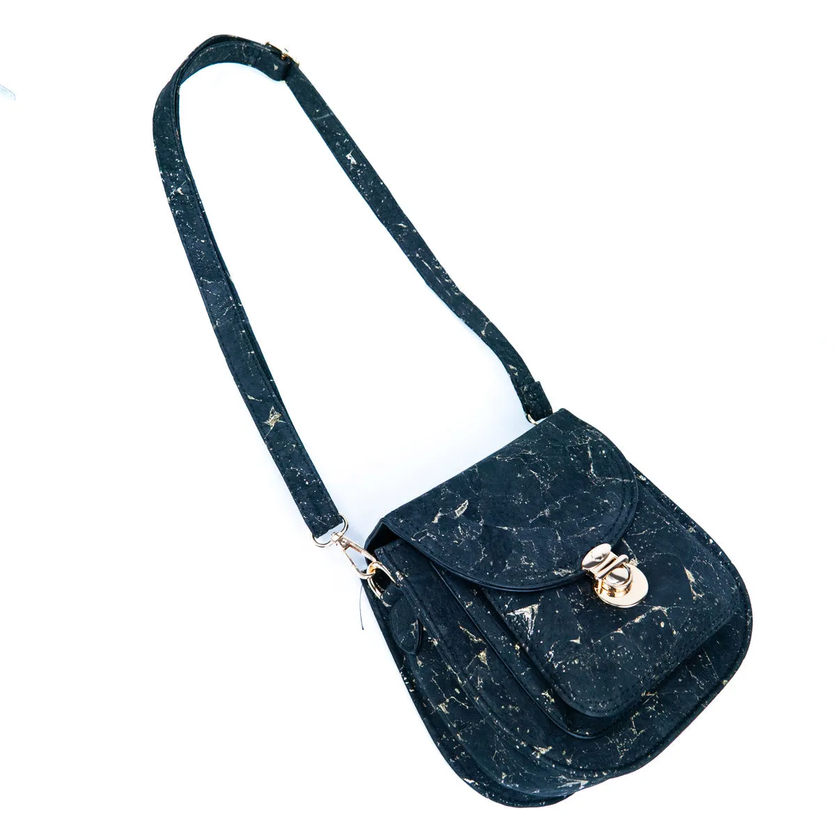 Golden Accents Cork Crossbody Bag for Women BAG-2282