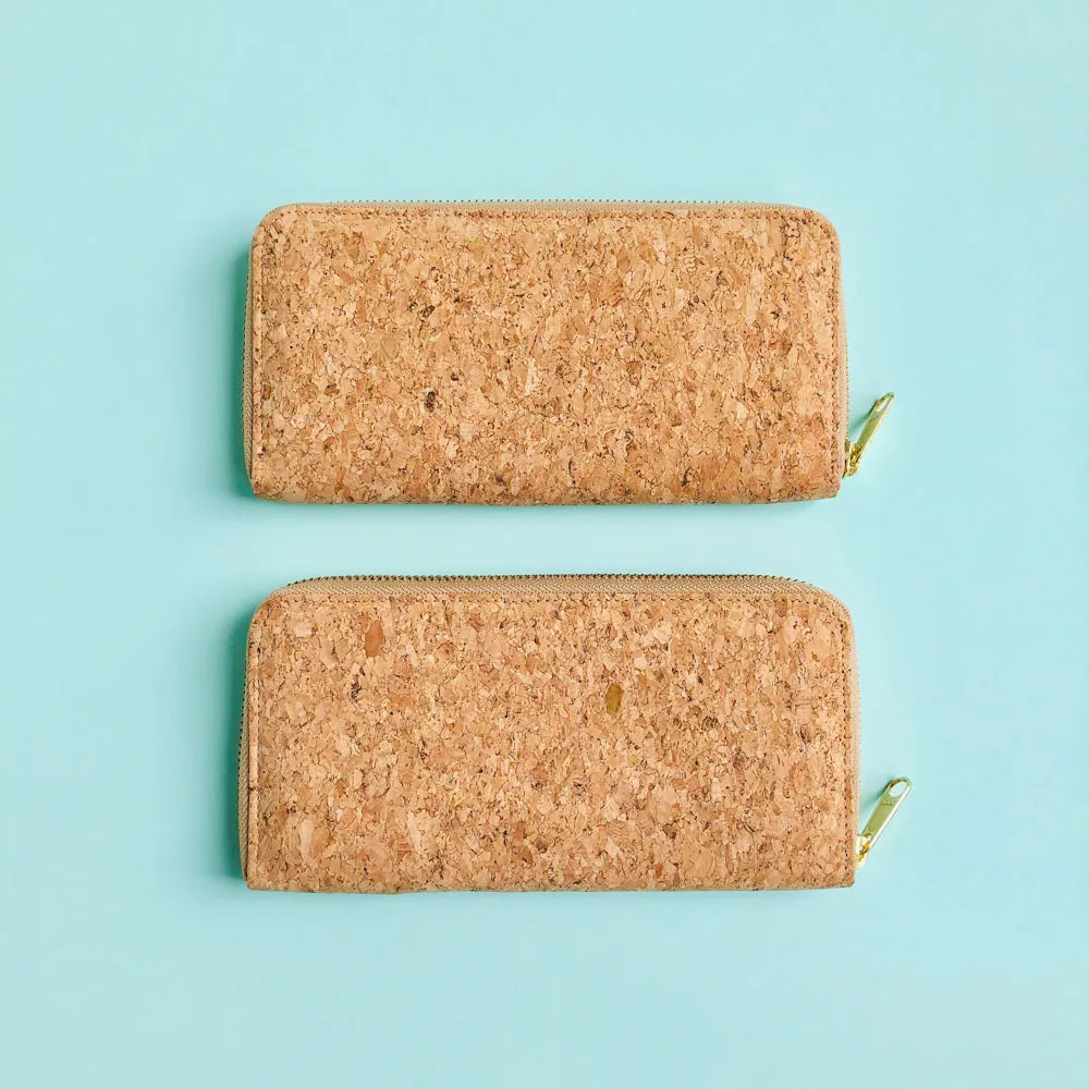 Iggy Long Cork Zipper Wallet in Classic