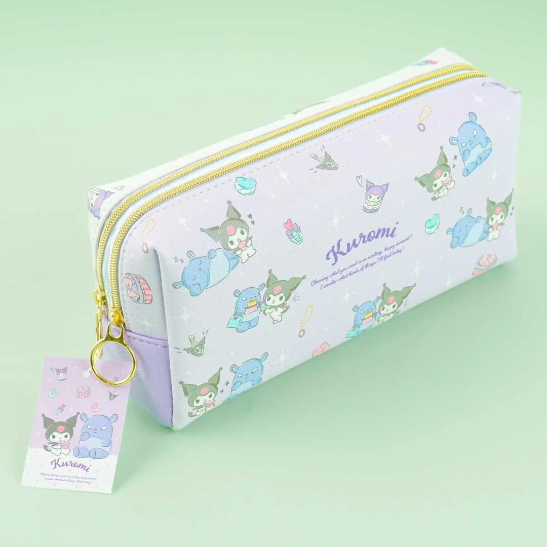Kuromi & Baku Shopping Time Double Layer Pen Case