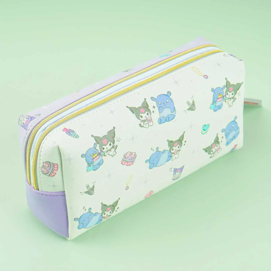 Kuromi & Baku Shopping Time Double Layer Pen Case
