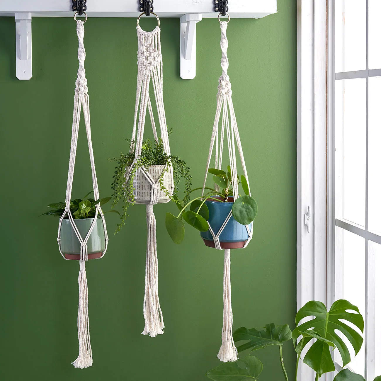 Macramé Plant Pot Hanger - Woodstock
