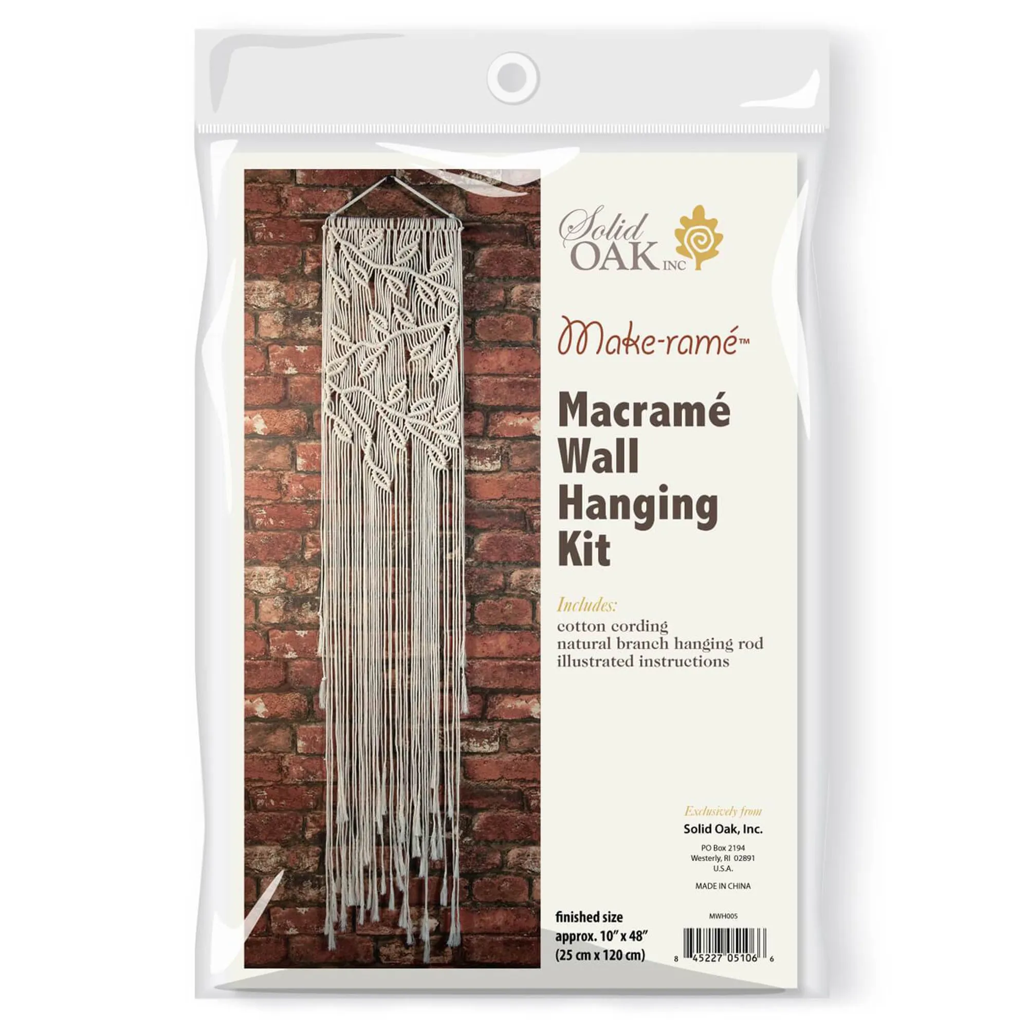 Macramé Wall Hanging Kit - Leaves & Branches