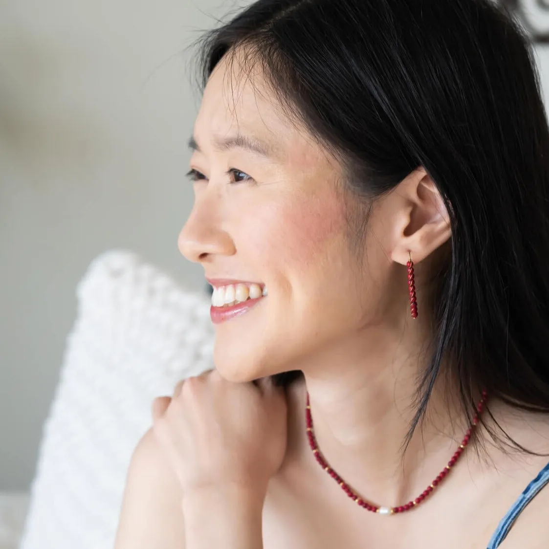 Mayu Beaded Pearl Choker