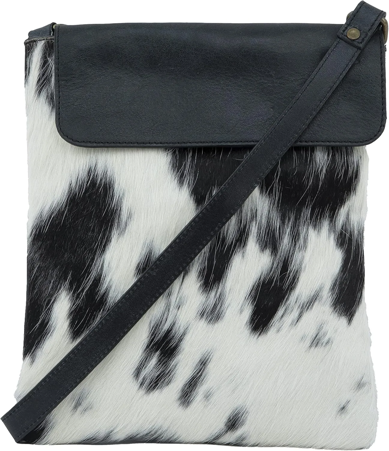 Mona B Genuine Western Cowhide and Leather Tote Handbag | Crossbody Bags | Shoulder Bags | Messengers