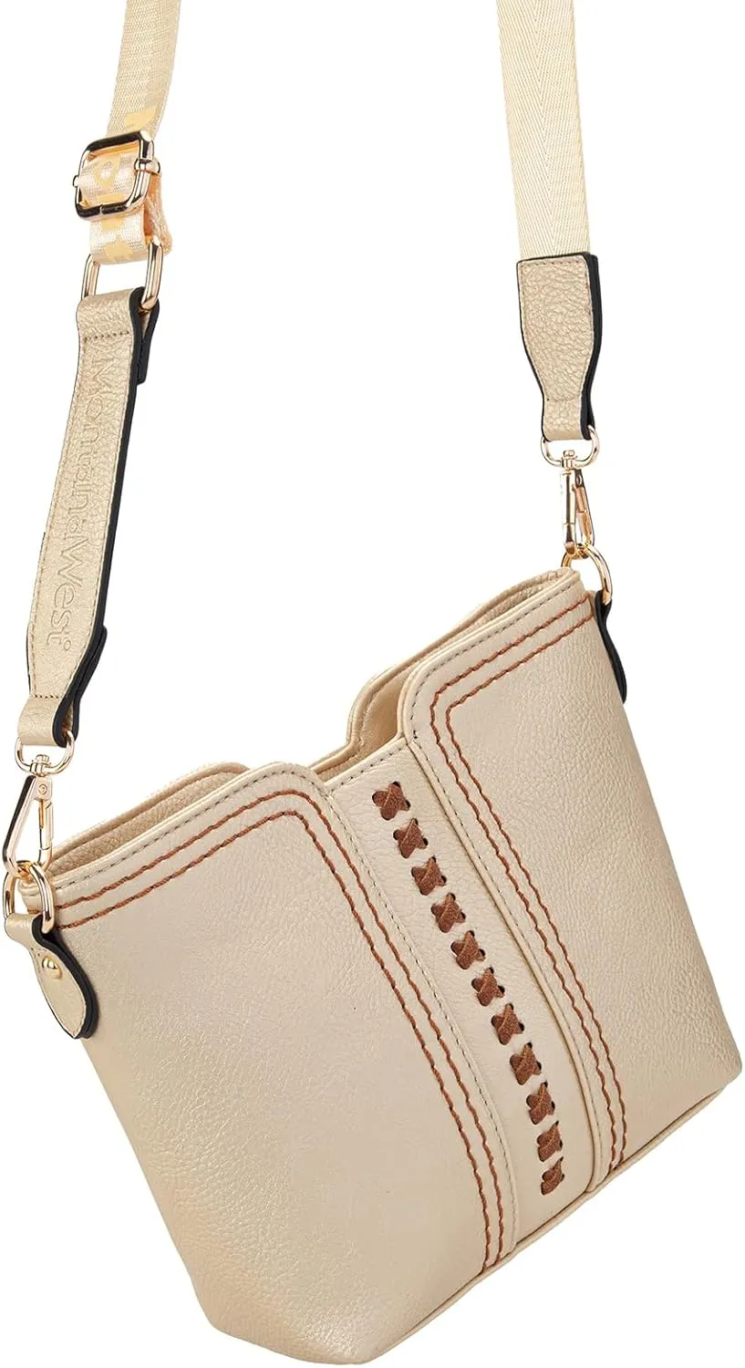 Montana West MINI Crossbody Bags for Women Cross Body Purses Shoulder Handbags with Wide Guitar Strap