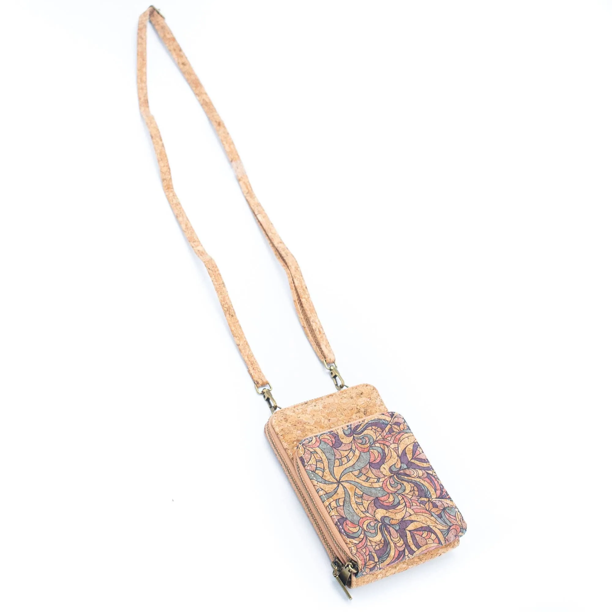 Natural Cork Women's Crossbody Phone Wallet BAGD-2240