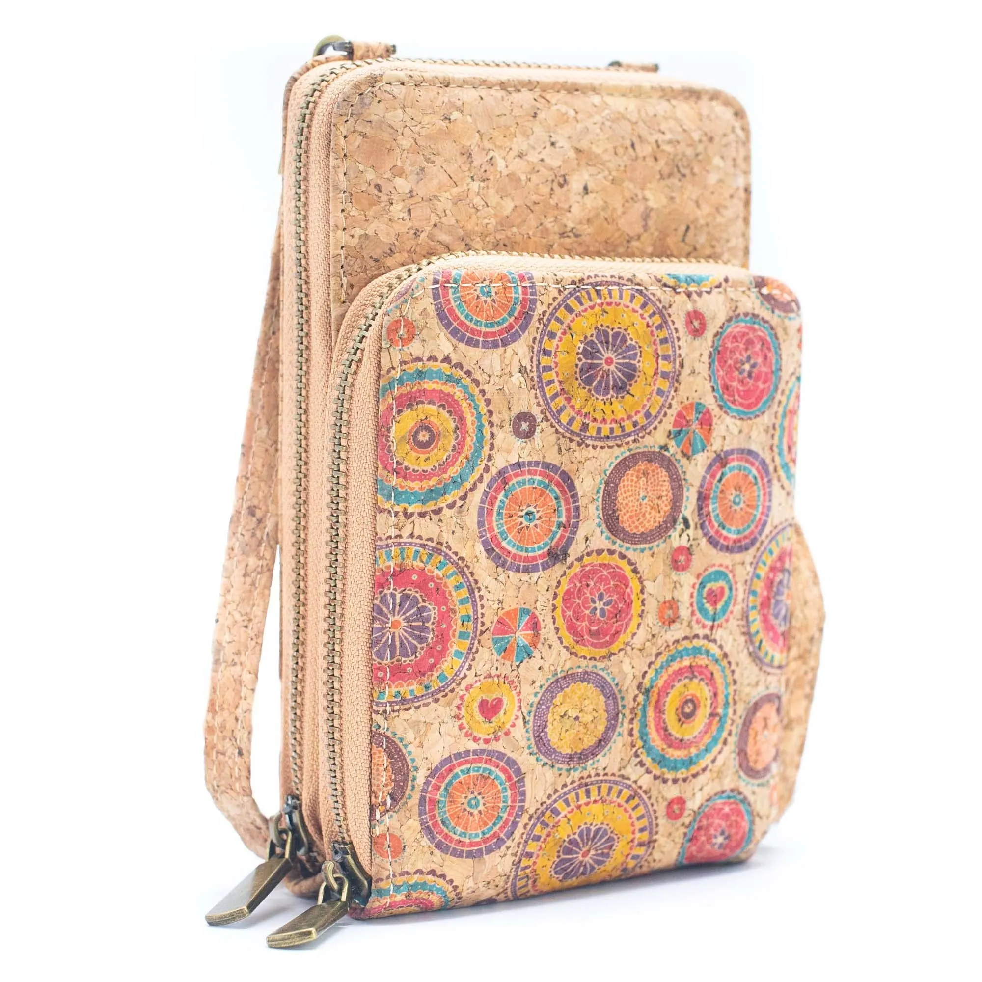 Natural Cork Women's Crossbody Phone Wallet BAGD-2240