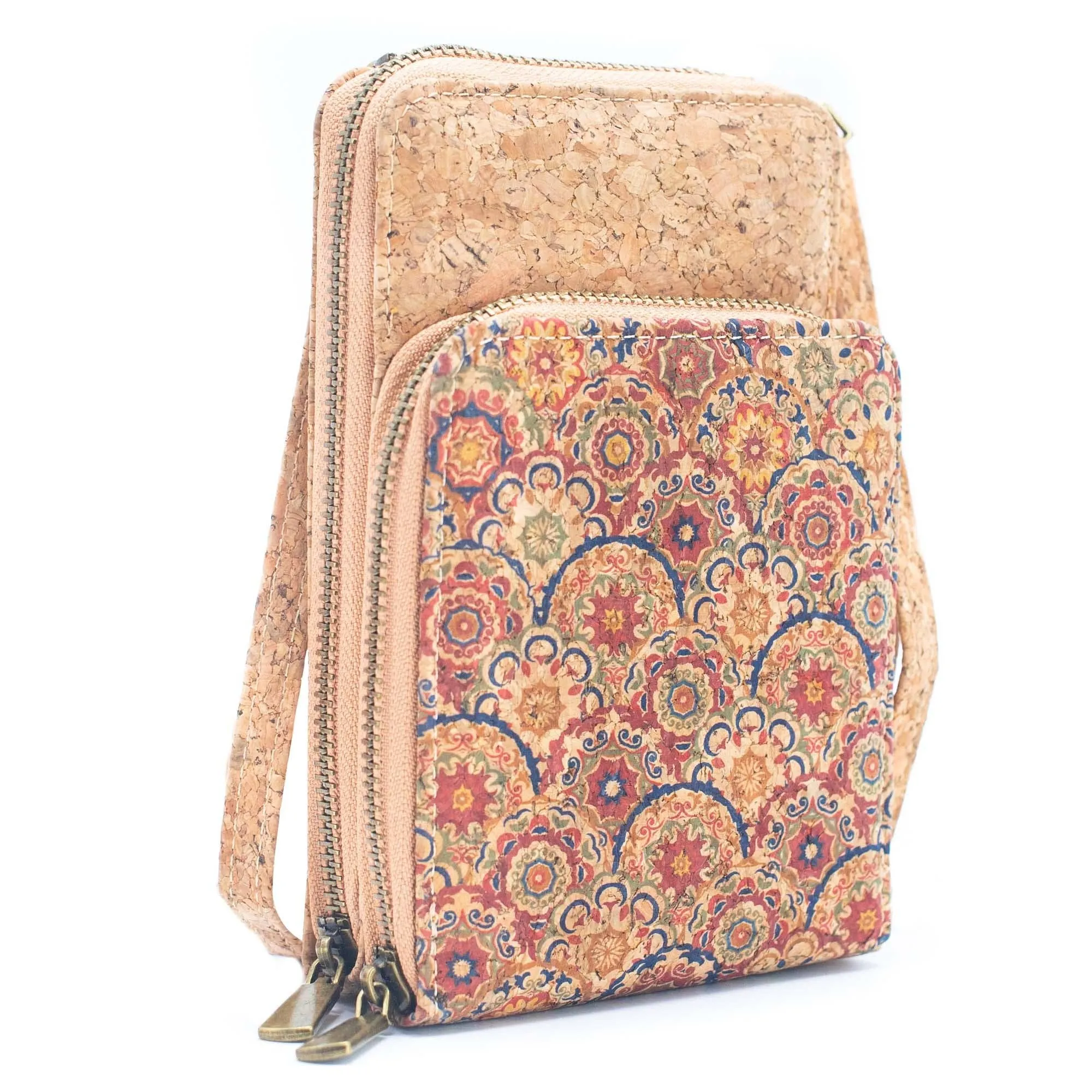 Natural Cork Women's Crossbody Phone Wallet BAGD-2240