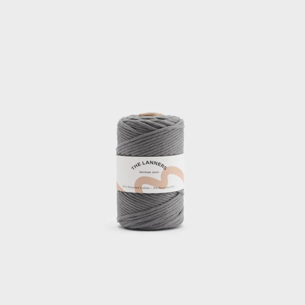 Ovillo Macramé Boho Gris Medio 785 The Lanners