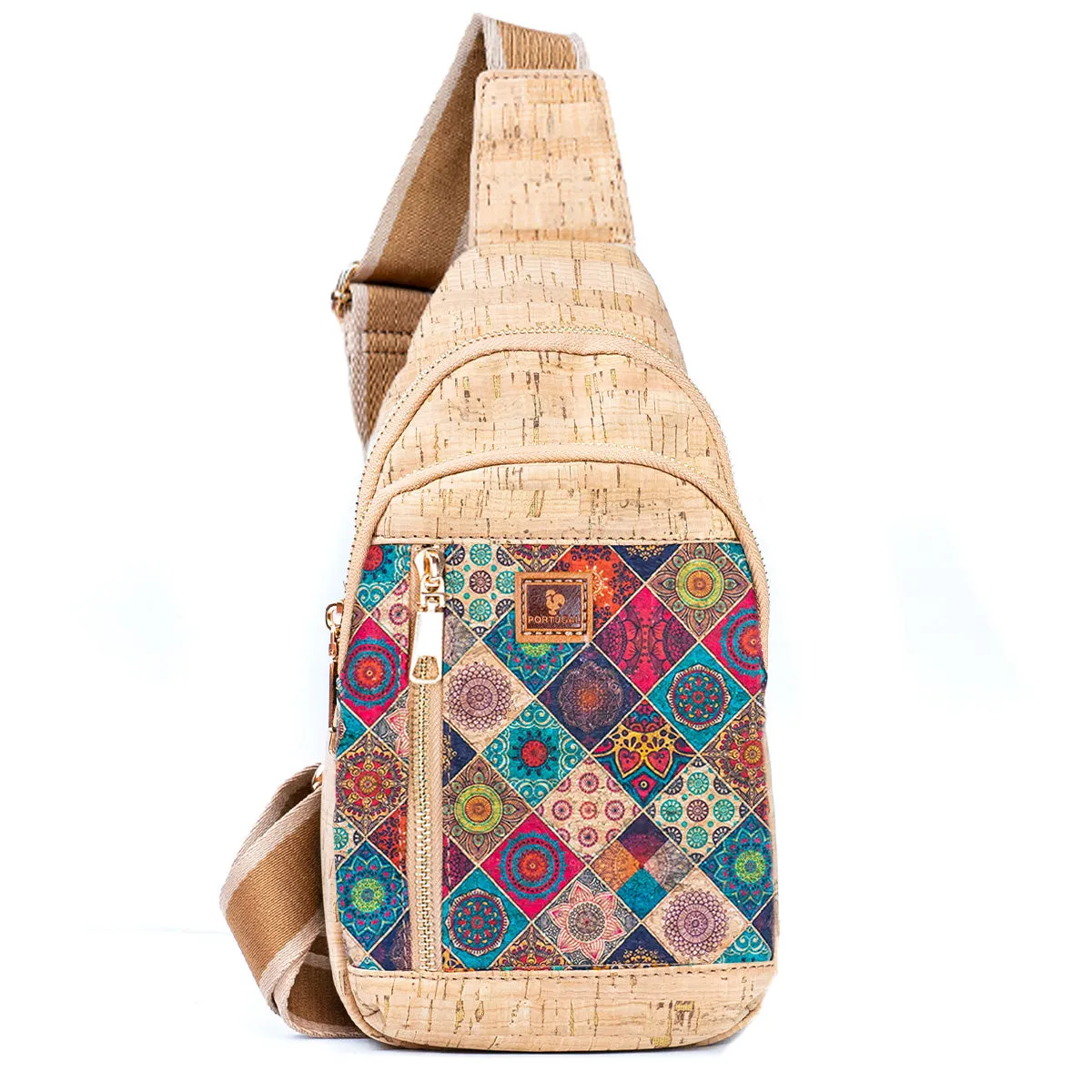 Printed Cork Women's Chest Bag Sling Bag BAGD-566