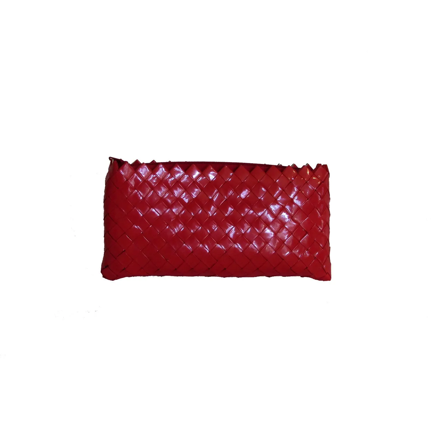Recycled Candy Wrapper Clutch - White