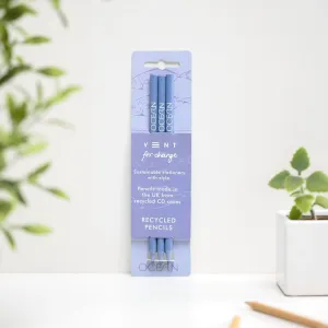 Recycled CD Case Pencils Set of 3 - Ocean Range