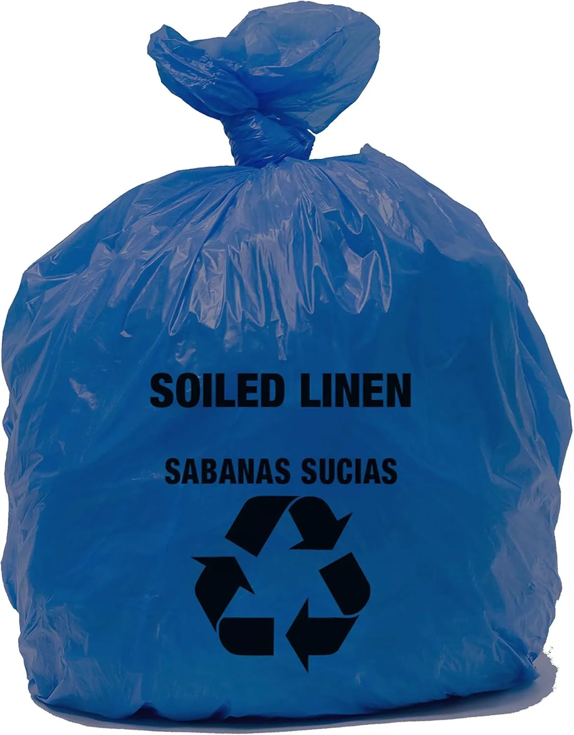 RESILIA Heavy Duty Soiled Linen Bags - Hospital Waste Disposal, Trash Liner, Sanitary Storage, OSHA Approved, Dark Blue, 33 Gallon, 29" W x 43" L, 1 Mil, 0.001 Inch, 1 Case of 200 Bags, Made in USA