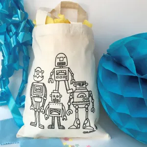Robots Colour In Party Bag