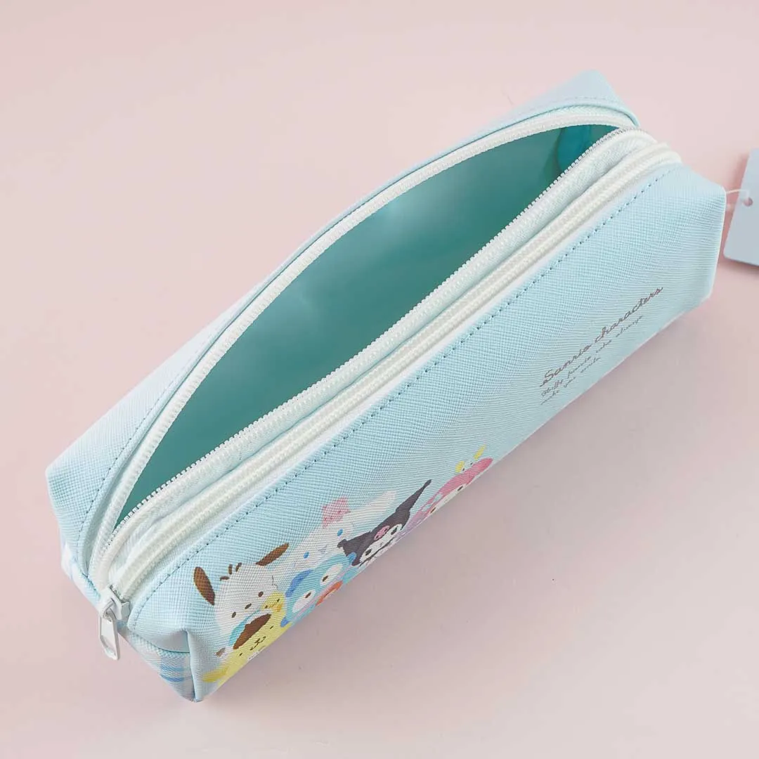 Sanrio Characters Double Zipper Slim Pen Pouch