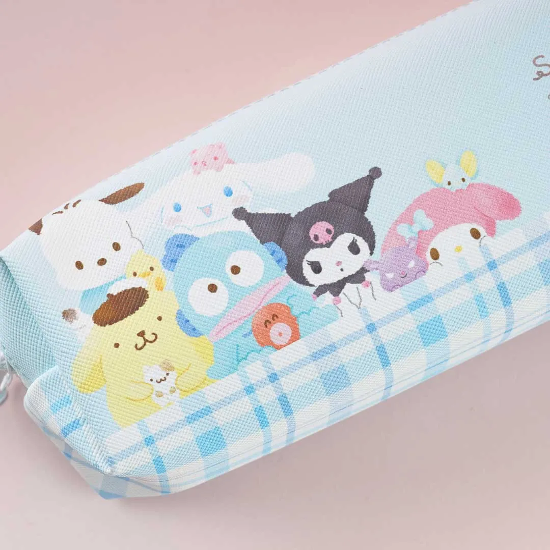 Sanrio Characters Double Zipper Slim Pen Pouch