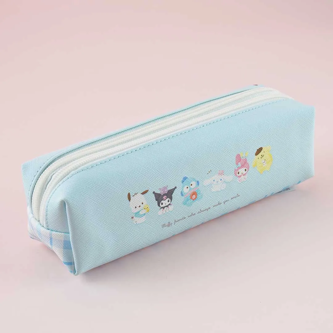 Sanrio Characters Double Zipper Slim Pen Pouch