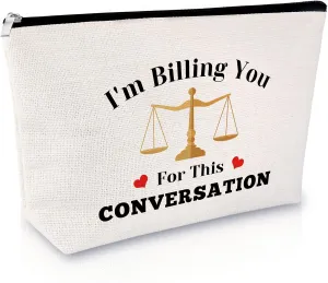 Sfodiary Lawyer Appreciation Gift Makeup Bag Funny Lawyer Gift Law School Gift for Student Birthday Graduation Gift for Law Student Attorney Retirement Christmas Gift for Women Travel Cosmetic Pouch
