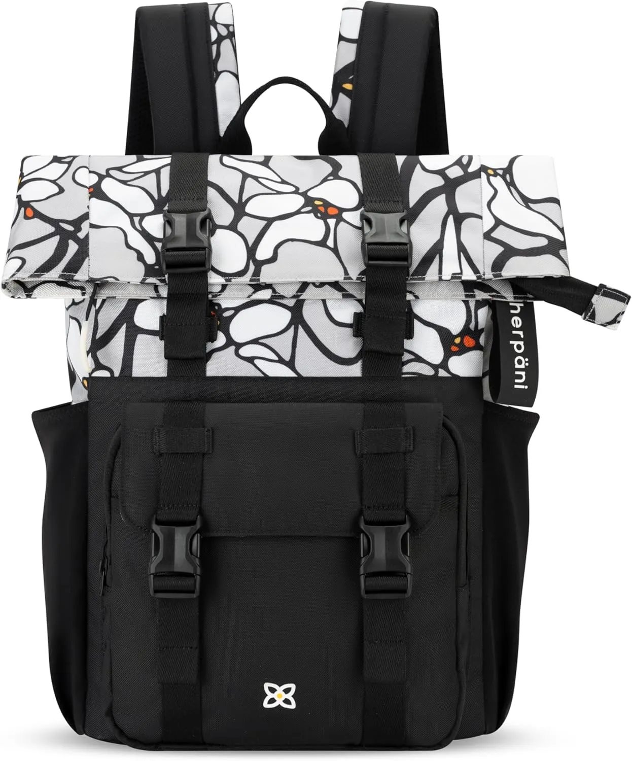 Sherpani Sedona, Travel Backpack Purse, Laptop Backpack, 16L Recycled Nylon Backpack, Fits 15 Inch Laptop, RFID Protection, Travel Gift for Mothers Day 2025 (Magnolia)