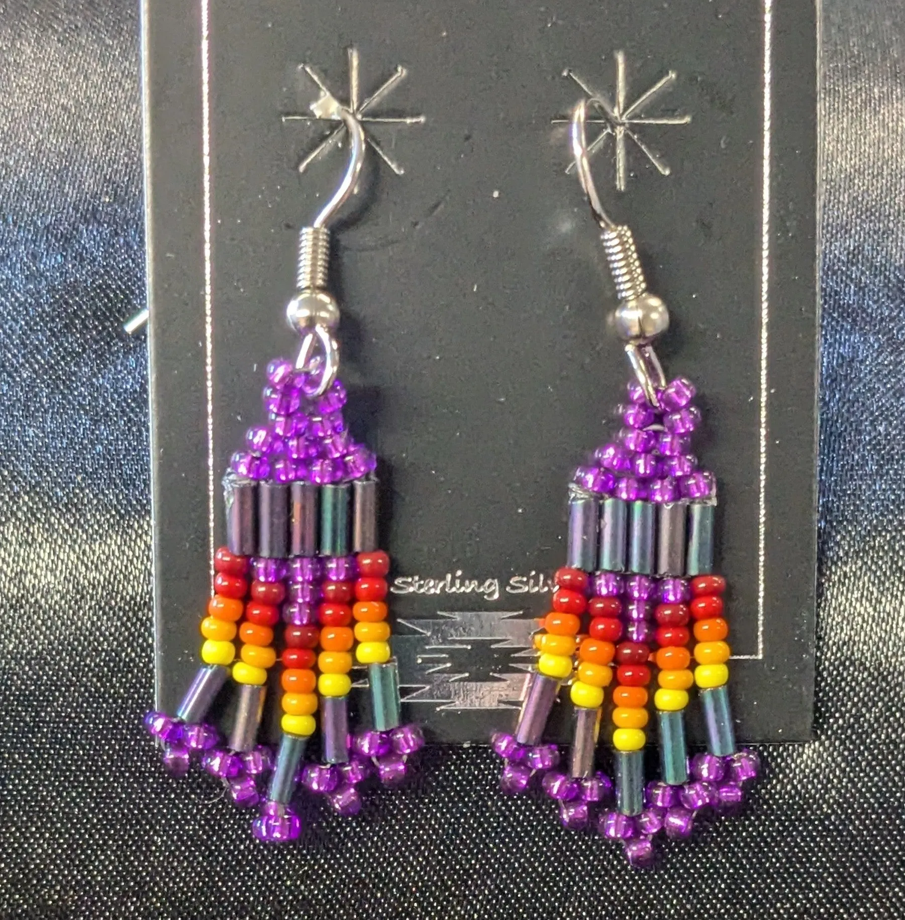 Small Beaded Dangle Earrings