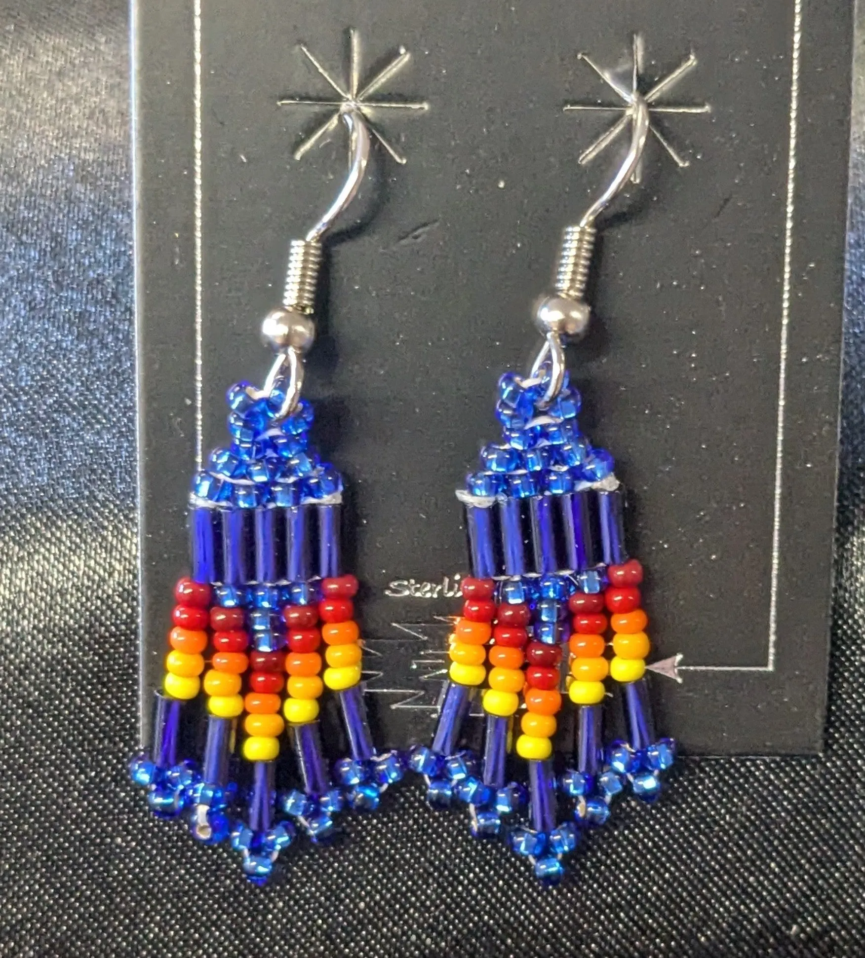 Small Beaded Dangle Earrings