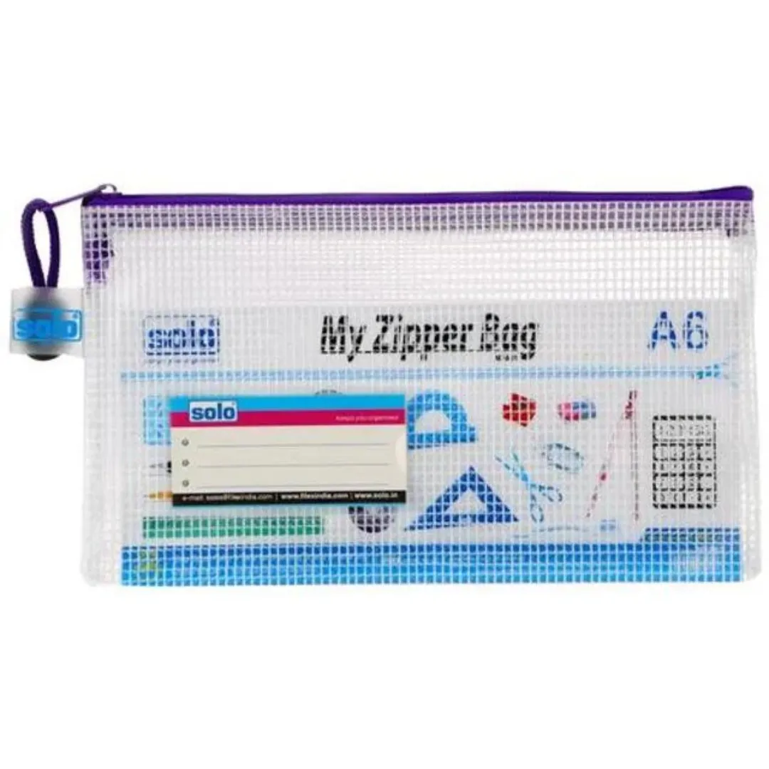Solo My Zipper Assorted Closure Bag- Pack of 4