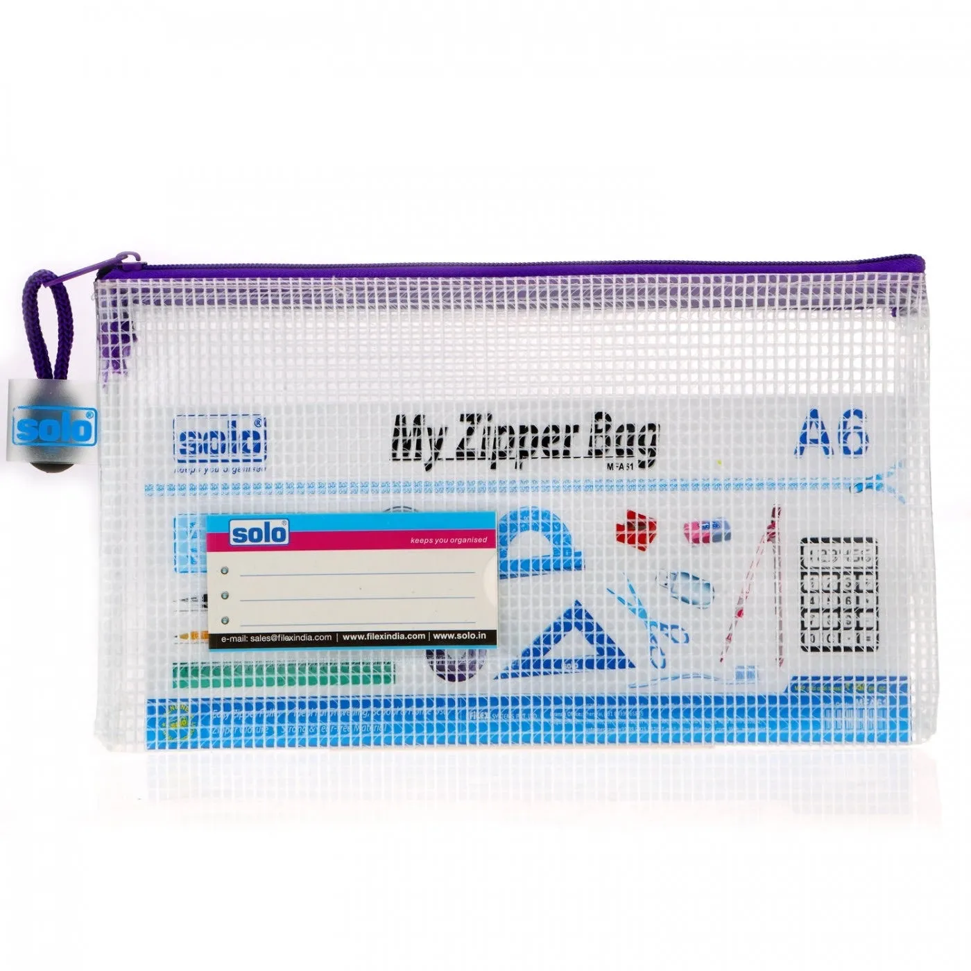 Solo My Zipper Assorted Closure Bag- Pack of 4