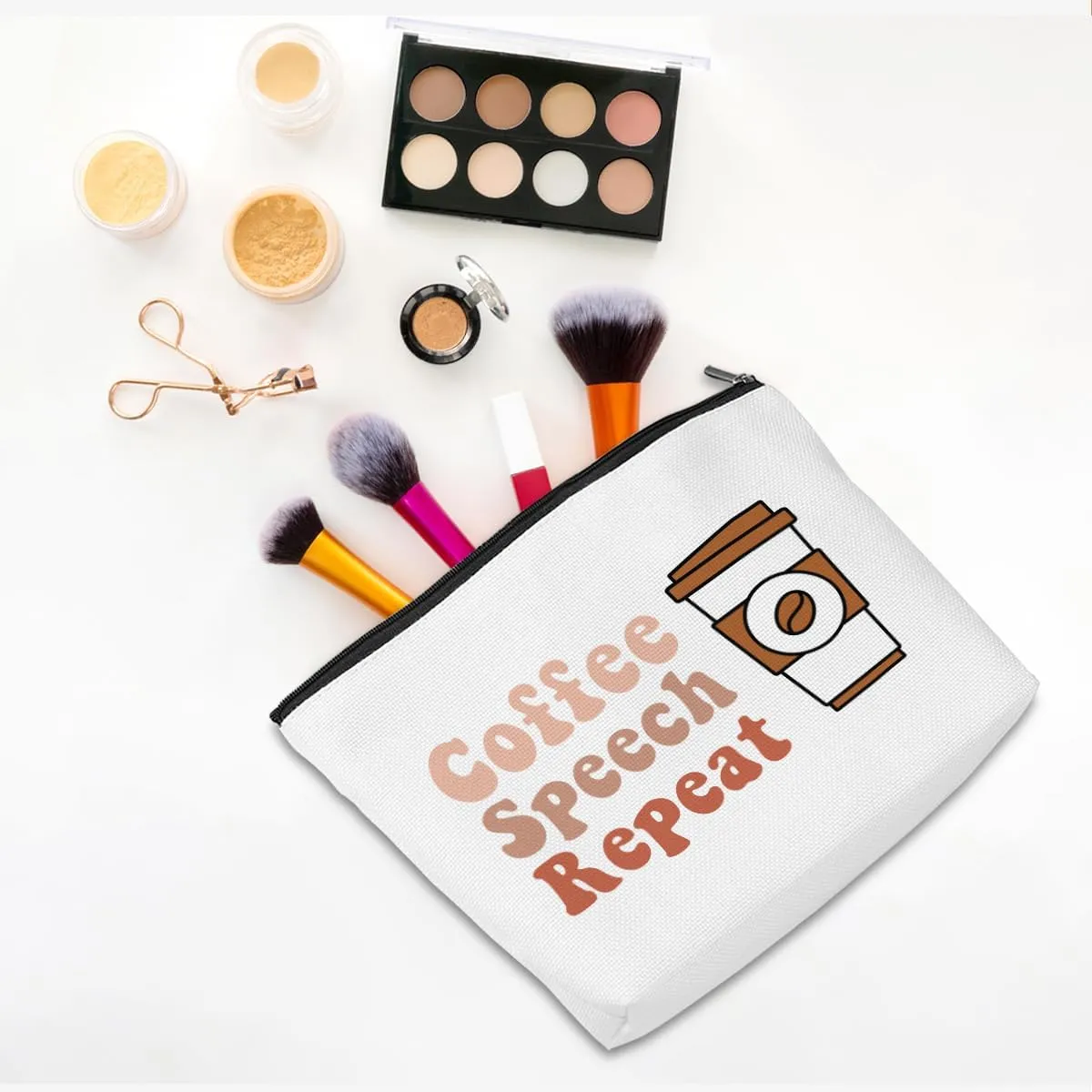 Speech Therapy Gifts Makeup Bag Speech Therapists Gifts Speech Pathologist Gifts SLP Cosmetic Bag Thank You Gifts for Women Speech Language Pathologist Bestie Travel Toiletry Bag Christmas Birthday