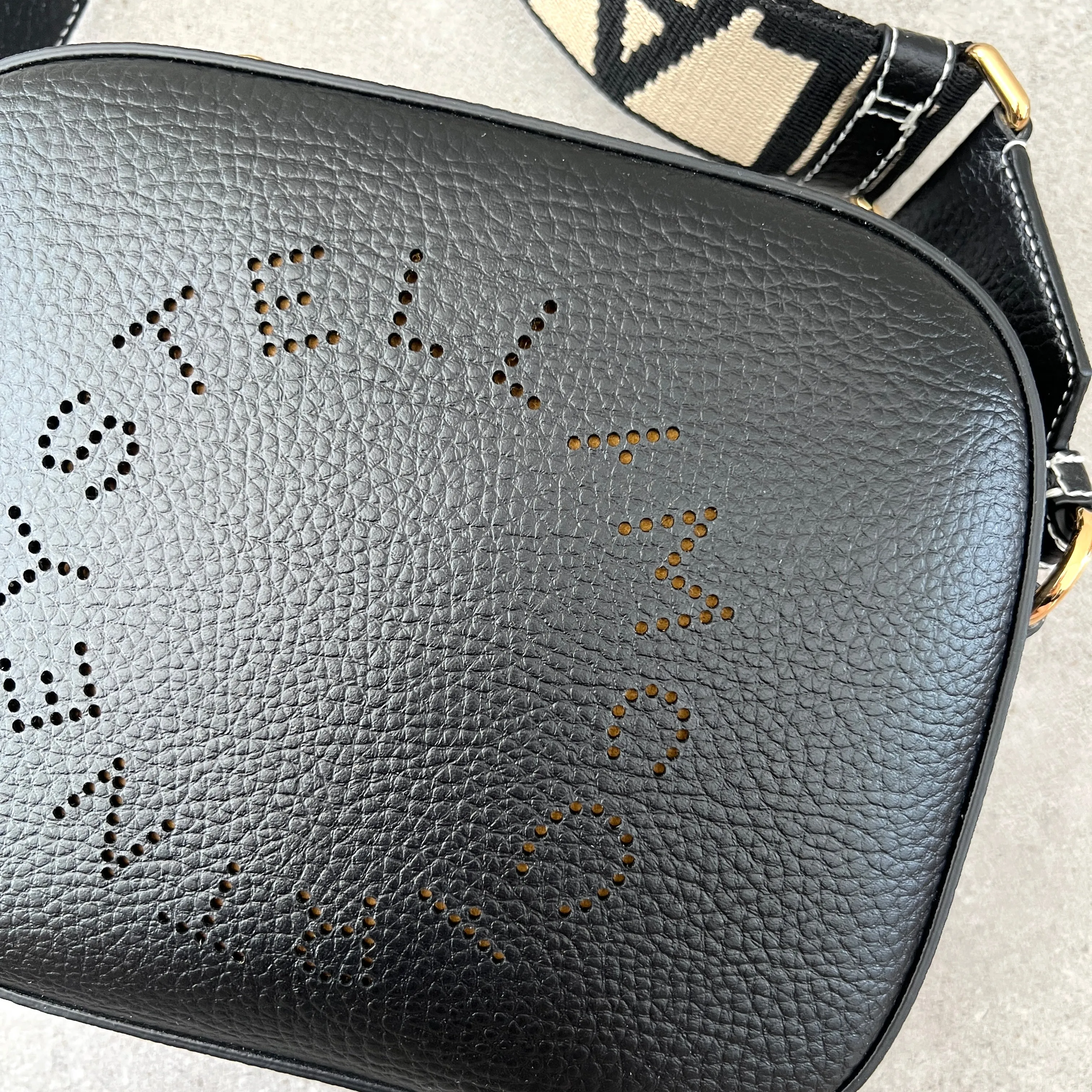 Stella Logo Camera Bag Grain, Black