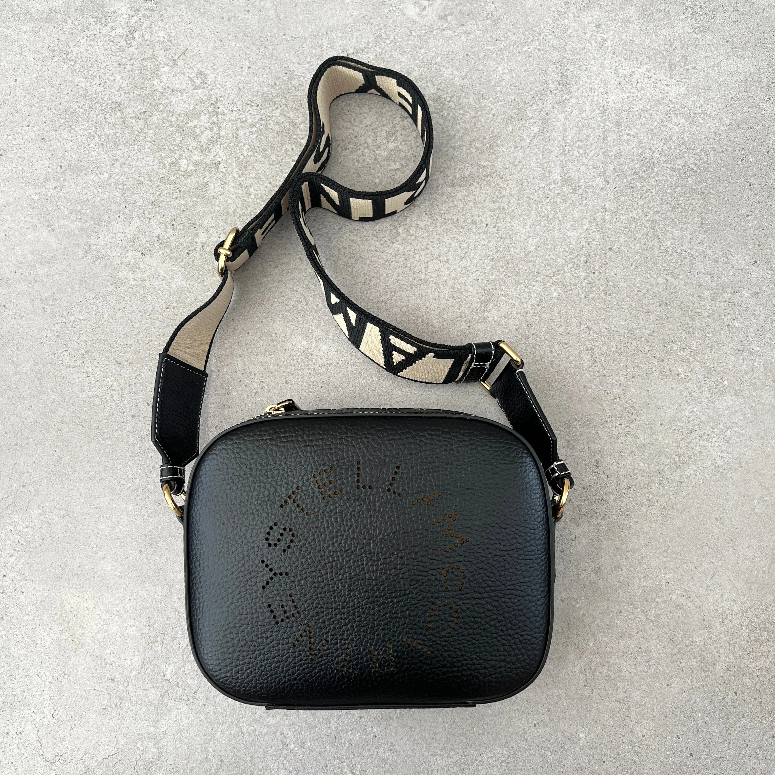 Stella Logo Camera Bag Grain, Black