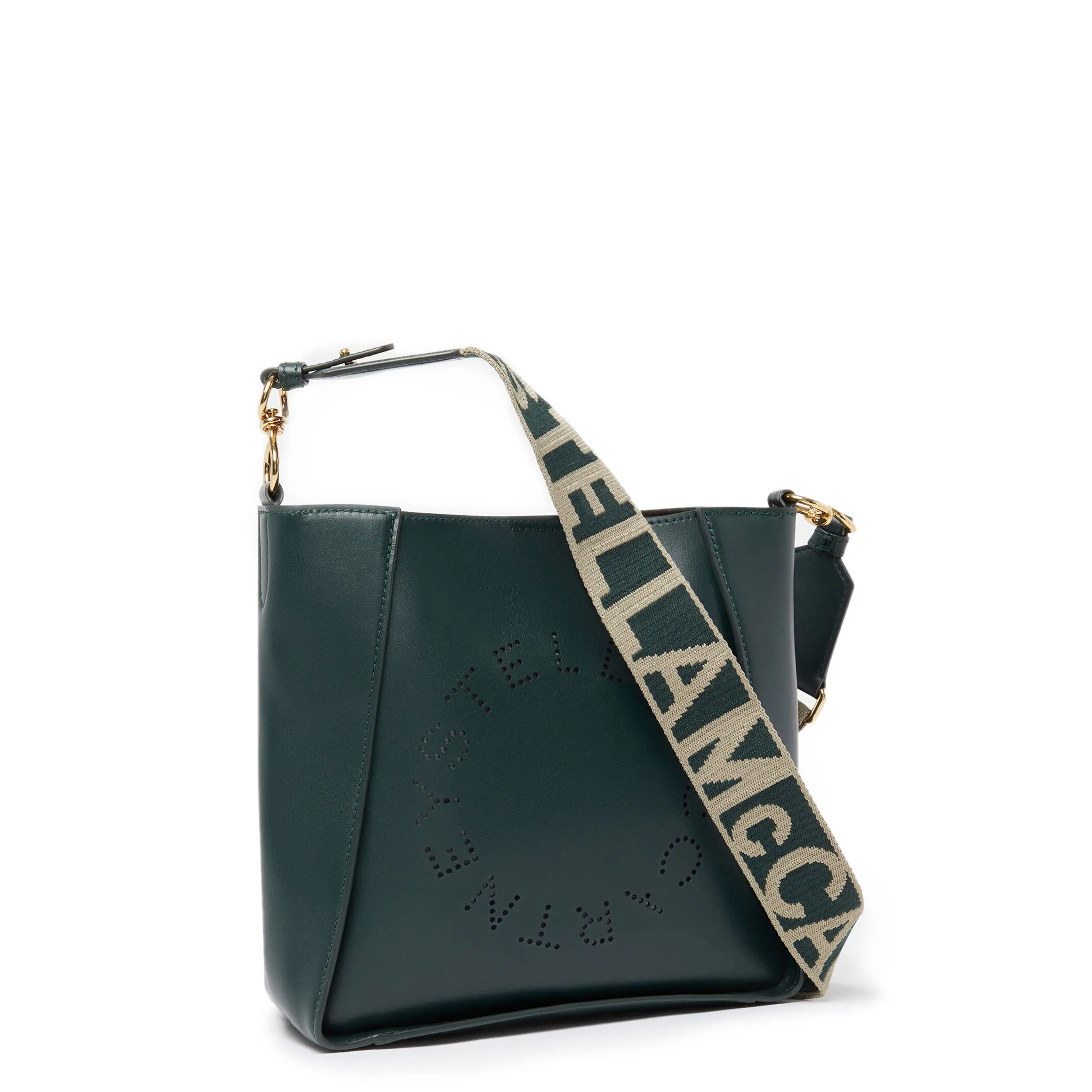 Stella Logo Mini Crossbody Hobo Alter, Pine