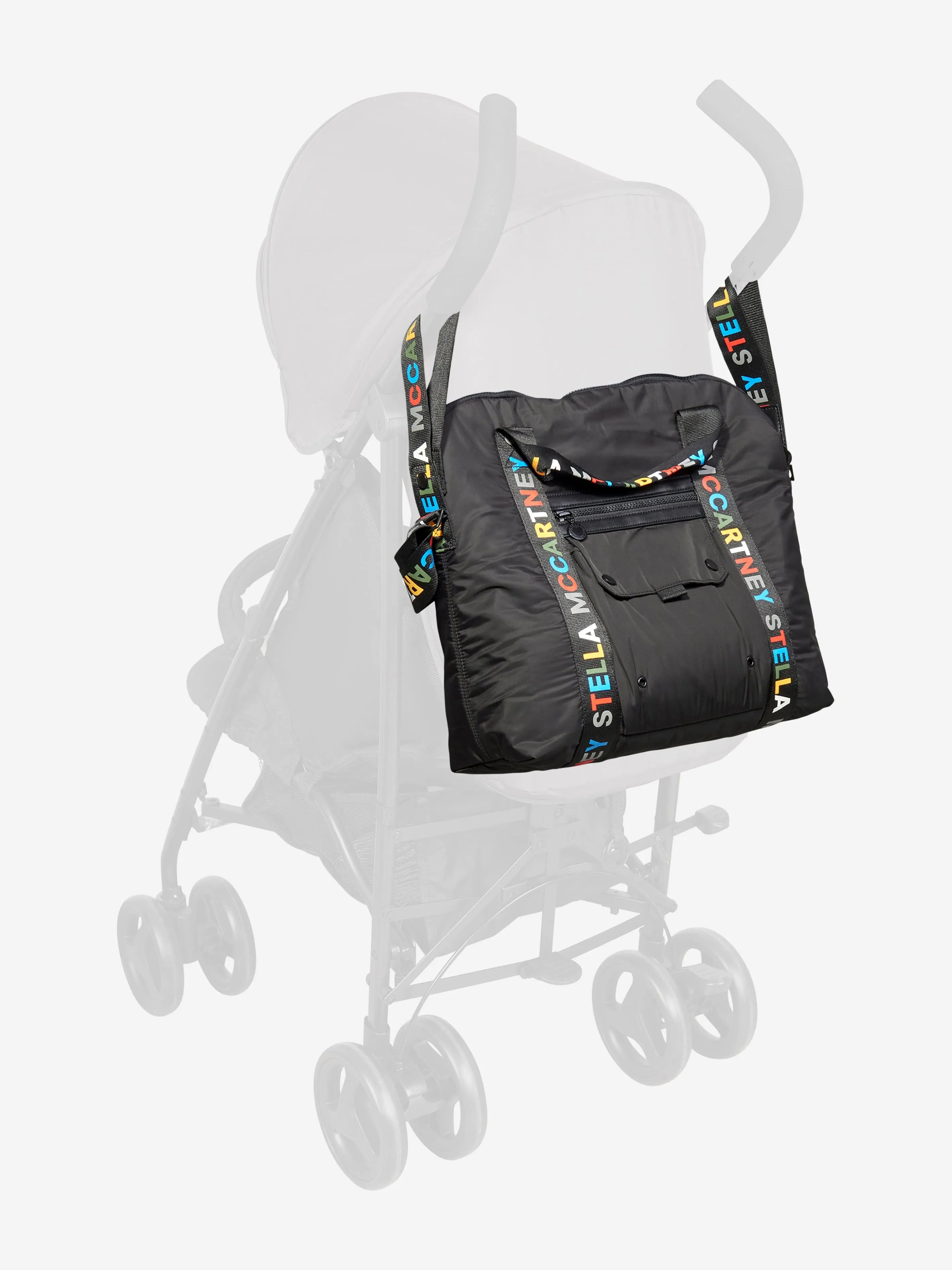 Stella McCartney Baby Logo Strap Changing Bag in Black