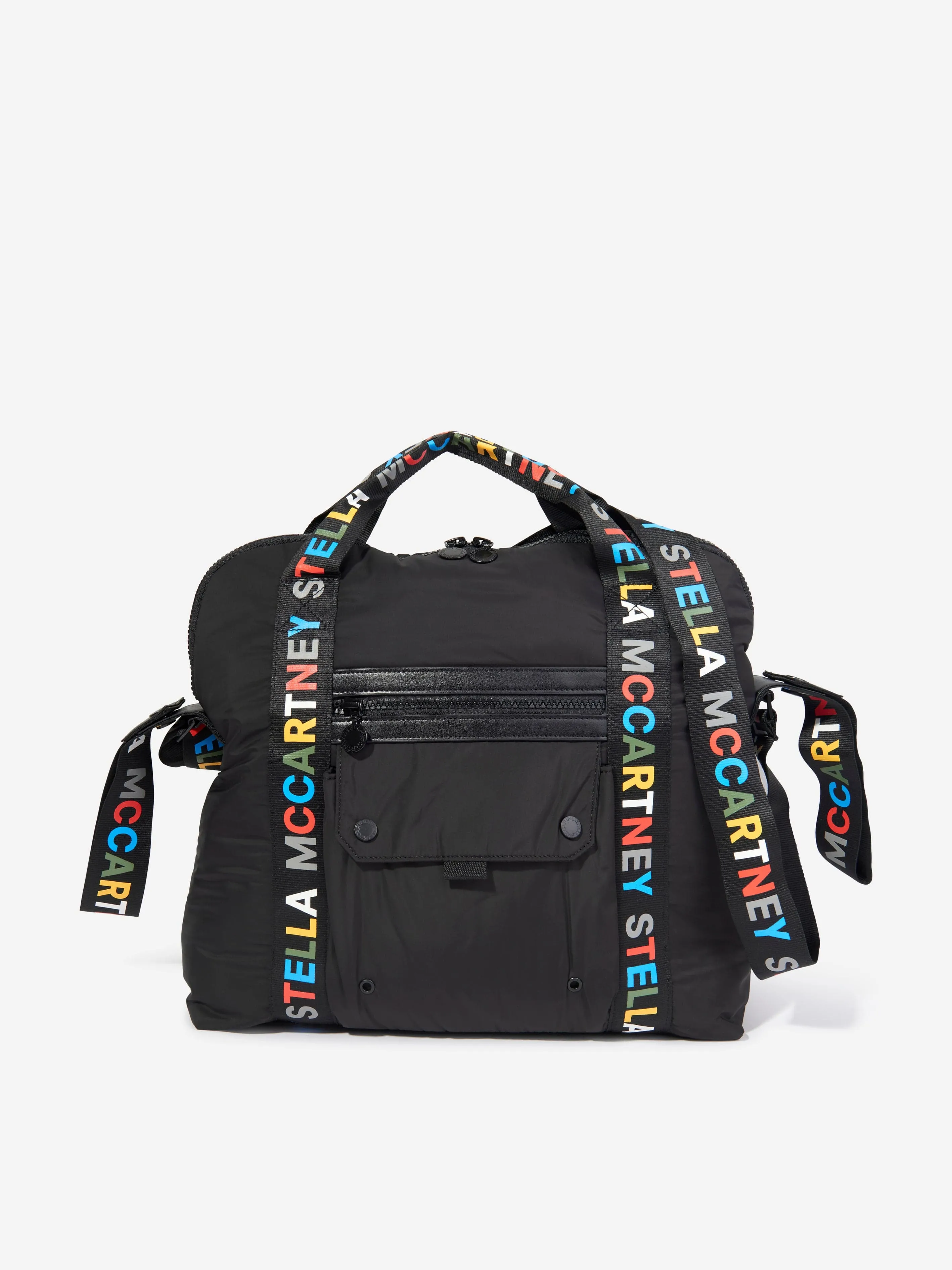 Stella McCartney Baby Logo Strap Changing Bag in Black