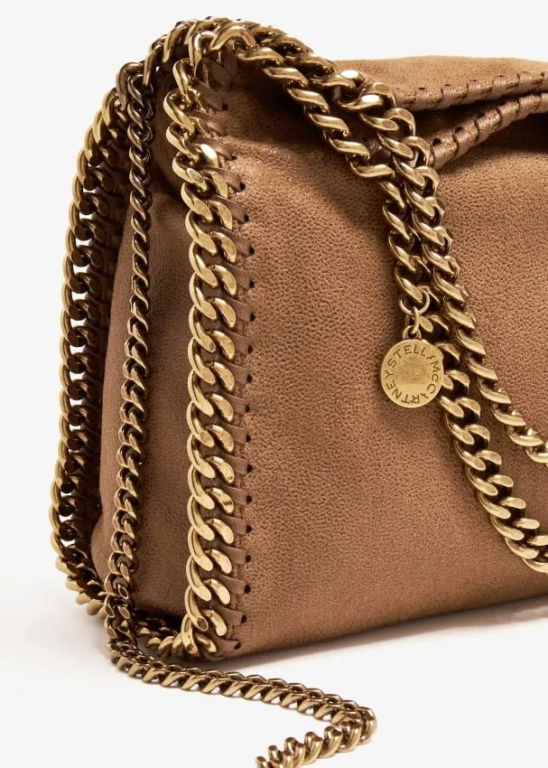 STELLA MCCARTNEY MINI TOTE ECO SHAGGY DEER W/AN