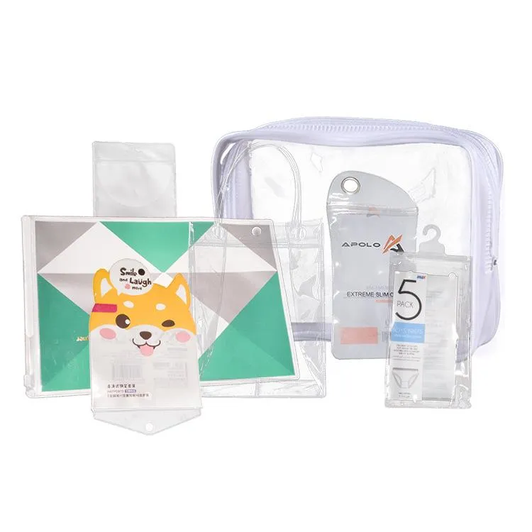 Transparent toiletries bags