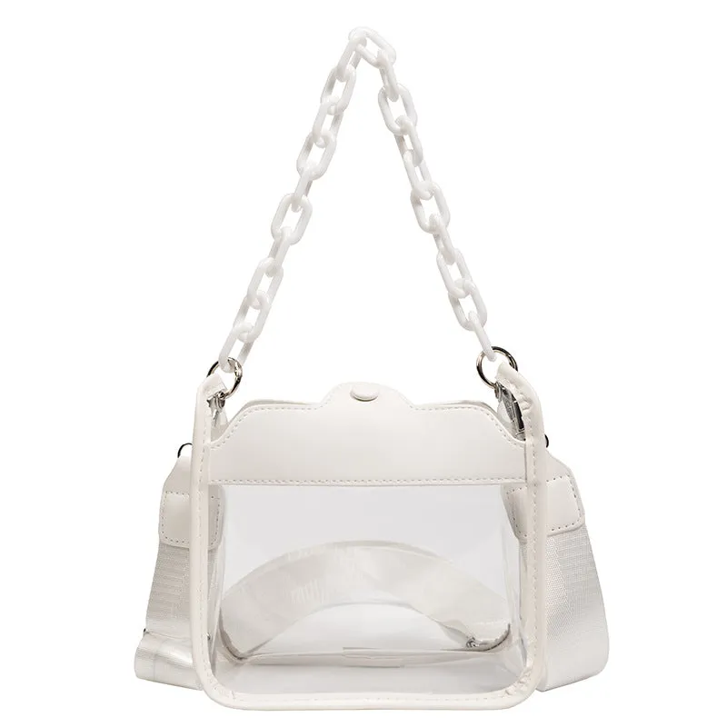Wholesale PVC Transparent Shoulder Bags
