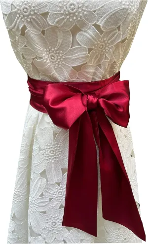 Women Satin Sash Belts For Bridal Bridesmaid Dresses Girls Waist Belts For Special Occasion