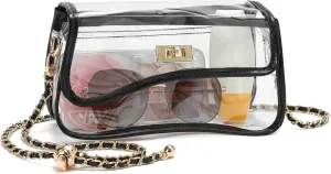 YGR Clear Bag Stadium Event Concert Approved, Transparent Clear Crossbody Purse Shoulder Bag for Women