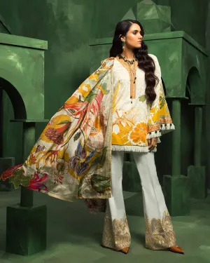 Zaha by Khadijah Shah – 3pc Lawn Collection – Lili (ZL-11B)